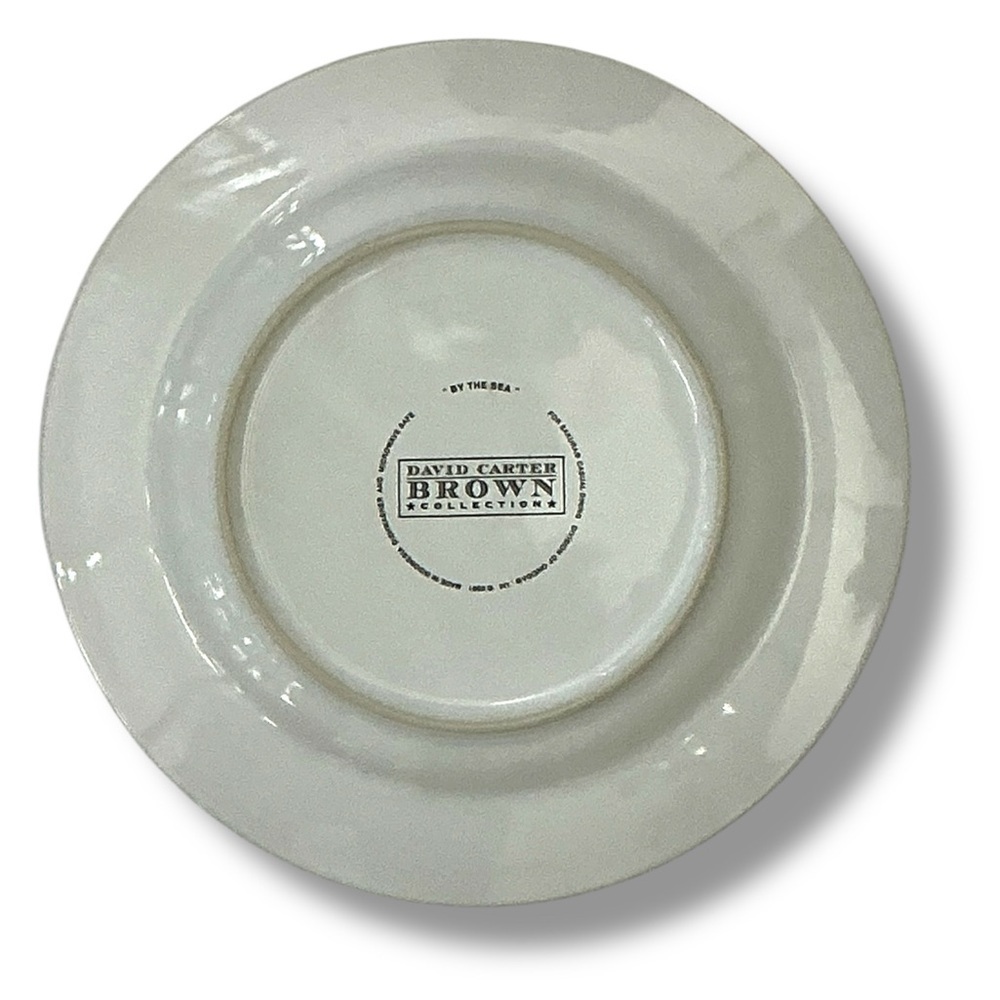 David Carter Brown Plate “By The Sea” Nautical Coastal Lighthouse Sakura 8 1/8” - Picture 5 of 16